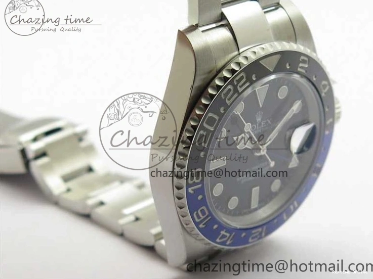 0129 GMT Master II 116710BLNR Batman Ceramic 316L Steel ROF Best Edition Black Dial on SS Bracelet A Youthful 2659